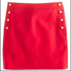 NWT J.Crew Postage Stamp Sailor Mini Skirt (00)